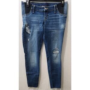 Distressed Skinny Maternity Jegging Jeans by Isabel Maternity size 6